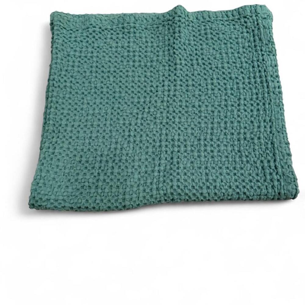 Simka Rose Teal Green 100% Cotton Waffle Weave Baby Swaddle Blanket 37x34